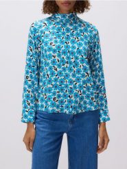 Wzorzysta bluzka z wiskozy - biały. Białe bluzki damskie Reserved, l, bez wzorów, z wiskozy, bez kołnierzyka, bez ramiączek. Za 139.99 zł.