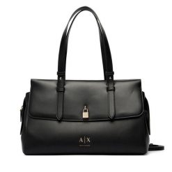 Torebka Armani Exchange. Czarne torebki do ręki damskie Armani Exchange, bez wzorów, klasyczne, bez dodatków. Za 779.99 zł.