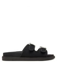 Marella Klapki Giralda 2513521087200 Czarny. Czarne klapki damskie Marella, bez wzorów, z materiału, bez obcasa. Za 529.99 zł.