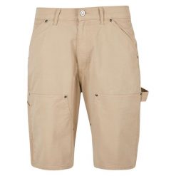 Szorty bermudzkie Urban Classics Carpenter. Brązowe szorty męskie Urban Classics, na lato, m, bez wzorów. Za 169.80 zł.