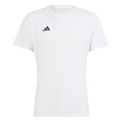 T-Shirt Adidas Sport Adizero E Tee Dorośli. Białe t-shirty męskie Adidas, m, bez wzorów, z materiału, klasyczne, bez kołnierzyka. Za 145.50 zł.