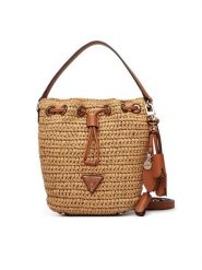 Guess Torebka Ofelia HWWG99 23030 Beżowy. Brązowe torebki do ręki damskie Guess, z aplikacjami, z syntetyku, bez dodatków. Za 589.99 zł.