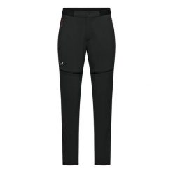 Spodnie turystyczne 2 w 1 Salewa Pedroc 3. Czarne spodnie sportowe męskie Salewa, na lato, l, bez wzorów, z softshellu, trekkingowe. Za 635.85 zł.