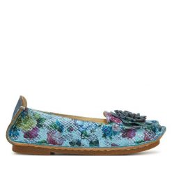Baleriny Laura Vita. Niebieskie baleriny damskie Laura Vita, bez wzorów, bez obcasa. Za 279.99 zł.