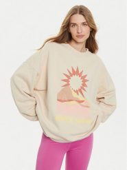 Roxy Bluza Lineup ERJFT04865 Beżowy Relaxed Fit. Brązowe bluzy damskie Roxy, xs, bez wzorów, z bawełny, bez kaptura. Za 139.99 zł.