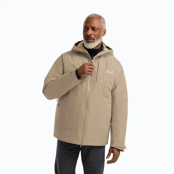 Kurtka puchowa męska Jack Wolfskin Icecape 2 l Down Ins Rds. Brązowe kurtki męskie Jack Wolfskin, l, bez wzorów, z materiału, bez kaptura. Za 1,439.00 zł.