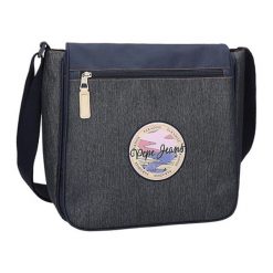 Torba w kolorze ciemnoniebieskim - (S)30 x (W)32 x (G)10 cm. Niebieskie torby na ramię męskie Pepe Jeans, w paski, z materiału. W wyprzedaży za 74.95 zł.