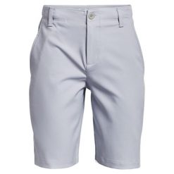 Szorty golfowe dla chłopców Under Armour Mod Gray. Szare szorty dla chłopców Under Armour, bez wzorów, z materiału. Za 203.11 zł.