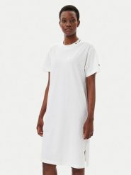 Champion Sukienka codzienna 117782 Biały Loose Fit. Białe sukienki damskie Champion, na co dzień, xs, bez wzorów, z bawełny, bez kołnierzyka, bez ramiączek, proste. W wyprzedaży za 119.99 zł.