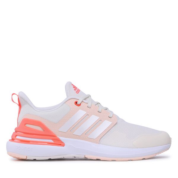 Sneakersy adidas. Białe półbuty dziewczęce Adidas, bez wzorów, sportowe, bez zapięcia. Za 299.99 zł.