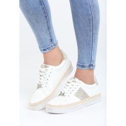 Biało-Złote Trampki Summer Crane. Trampki i tenisówki damskie marki bonprix. Za 79.99 zł.