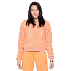 Kurtka z kaptur na co dzień na siłownię. Brązowe kurtki damskie LEONE 1947 APPAREL, bez wzorów, z poliesteru, bez kaptura. Za 273.65 zł.