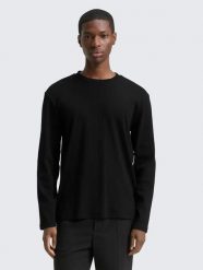KOSZULKA MĘSKA DŁUGI RĘKAW TOM TAILOR BAWEŁNIANA LONGSLEEVE XL. Brązowe koszulki sportowe męskie Tom Tailor, m, bez wzorów, z bawełny, bez kołnierzyka, bez ramiączek, na fitness i siłownię. Za 157.14 zł.
