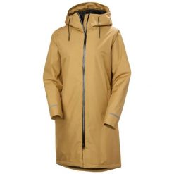 Damska kurtka wodoodporna Helly Hansen Aspire. Brązowe kurtki damskie Helly Hansen, xl, bez wzorów, z materiału, z kapturem. Za 862.50 zł.