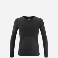 Koszulka termoaktywna męska MILLET Drynamic Soft Ls Tee M. Czarne koszulki sportowe męskie Millet, na zimę, m, bez wzorów, z dzianiny, bez kołnierzyka, bez ramiączek, trekkingowe. Za 291.55 zł.