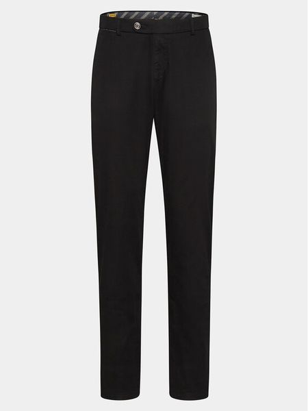 Bugatti Spodnie materiałowe 4220 16224 Czarny Slim Fit. Czarne spodnie materiałowe męskie Bugatti, m, bez wzorów, z bawełny. Za 219.99 zł.