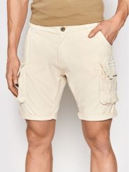 Alpha Industries Szorty materiałowe Crew 176203 Beżowy Regular Fit. Brązowe szorty męskie Alpha Industries, m, bez wzorów, z bawełny. Za 249.00 zł.
