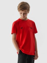 4F T-shirt z nadrukiem dziecięcy 4F x Robert Lewandowski - czerwony 164 (13-14 lat). Czerwone t-shirty i topy dla dziewczynek 4f, bez wzorów, z bawełny, bez ramiączek. W wyprzedaży za 49.99 zł.