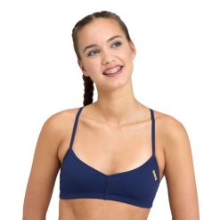 Damski top do kostiumu kąpielowego Arena Bandeau Live R. Niebieskie topy damskie Arena, xl, bez wzorów, bez kołnierzyka, bez ramiączek. Za 237.00 zł.