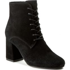 Botki BRONX - 33884-C BX 995 Black 01. Czarne botki damskie Bronx, z materiału, bez obcasa. W wyprzedaży za 299.00 zł.