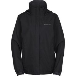 Damska kurtka wodoodporna VAUDE Escape Light. Czarne kurtki damskie Vaude, s, bez wzorów, z materiału, bez kaptura. Za 486.00 zł.
