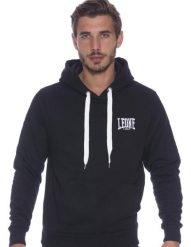 Męska bluza Leone 1947 Apparel Logo z haftem. Czarne bluzy męskie LEONE 1947 APPAREL, l, bez wzorów, z bawełny, z kapturem, na fitness i siłownię. Za 126.26 zł.