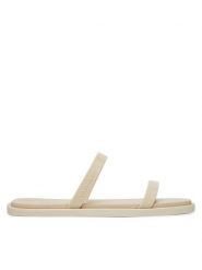 Calvin Klein Klapki Double Bar Slide - Jelly HW0HW02417 Écru. Klapki damskie Calvin Klein, bez wzorów, z syntetyku, bez obcasa. Za 149.99 zł.