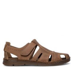 Sandały Lasocki. Brązowe sandały męskie Lasocki, bez zapięcia. Za 149.99 zł.