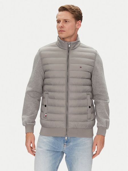 Tommy Hilfiger Kurtka przejściowa MW0MW37461 Szary Regular Fit. Szare kurtki męskie Tommy Hilfiger, m, bez wzorów, z bawełny, bez kaptura. Za 579.99 zł.