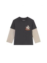 Mayoral Bluzka 2062 Czarny Regular Fit. Czarne koszule dla chłopców Mayoral, bez wzorów, z bawełny, bez ramiączek. Za 69.99 zł.