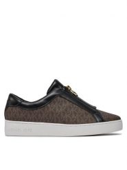 MICHAEL Michael Kors Sneakersy Keaton Zip Slip On 43R4KTFP2B Brązowy. Brązowe trampki i tenisówki damskie MICHAEL Michael Kors, bez wzorów, ze skóry, bez zapięcia. Za 459.99 zł.