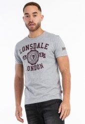 T-shirt regularny Lonsdale Murrister. Czerwone t-shirty męskie Lonsdale, l, bez wzorów, z bawełny, eleganckie, bez kołnierzyka. Za 119.50 zł.