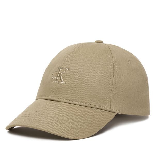 Czapka z daszkiem Calvin Klein. Brązowe czapki i kapelusze męskie Calvin Klein, bez wzorów. Za 113.99 zł.