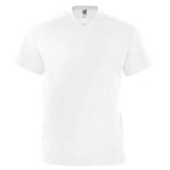 Męska Koszulka Victory Z Dekoltem W Szpic. Białe koszulki sportowe męskie SOL'S, m, bez wzorów, bez kołnierzyka, bez ramiączek, trekkingowe. Za 36.99 zł.