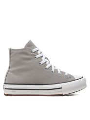 Converse Trampki Chuck Taylor All Star Eva Lift A07346C Szary. Szare trampki i tenisówki chłopięce Converse, bez wzorów, z materiału, retro, bez zapięcia. Za 189.99 zł.