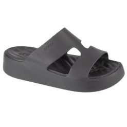 Klapki damskie Crocs 209409001. Czarne skarpety damskie Crocs, bez wzorów, z materiału. Za 198.00 zł.