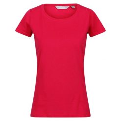 T-shirt Damski Carlie. Czerwone koszulki sportowe damskie Regatta, l, bez wzorów, sportowe, bez kołnierzyka. Za 29.99 zł.