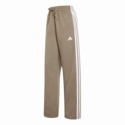 Spodnie Adidas Sport W 3S Fl Oh Pt Damskie. Brązowe spodnie sportowe damskie Adidas, s, bez wzorów, z bawełny, do biegania. Za 296.99 zł.