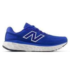 Buty męskie New Balance Fresh Foam Evoz v4 MEVOZ8N1 – niebieskie. Niebieskie buty sportowe męskie New Balance, z syntetyku, bez zapięcia, do biegania. Za 599.99 zł.