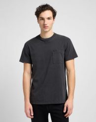 MESKA KOSZULKA LEE RELAXED POCKET TEE WASHED BLACK 112334746. Czarne t-shirty męskie Lee, m, bez wzorów, bez kołnierzyka. Za 79.99 zł.