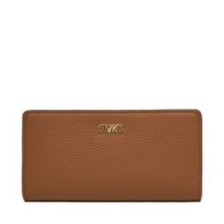 Portfel MICHAEL Michael Kors. Brązowe portfele damskie MICHAEL Michael Kors, bez wzorów. Za 459.99 zł.