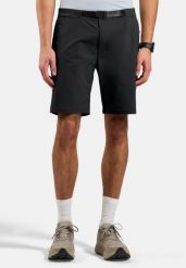 Spodenki męskie ODLO Short ASCENT SHORT. Czarne szorty męskie Odlo, m, bez wzorów, z tkaniny. Za 549.99 zł.