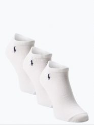 Polo Ralph Lauren skarpety do obuwia sportowego pakowane po 3 szt. Mężczyźni Bawełna biały, ONE SIZE. Białe skarpety męskie Polo Ralph Lauren, bez wzorów, z bawełny. Za 124.99 zł.