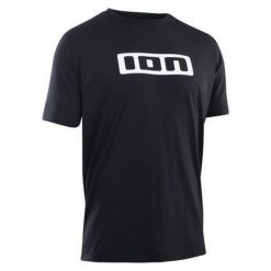 Koszulka rowerowa męska ION Logo SS DR. Czarne koszulki sportowe męskie ION, m, bez wzorów, bez kołnierzyka, bez ramiączek, rowerowe. W wyprzedaży za 203.85 zł.
