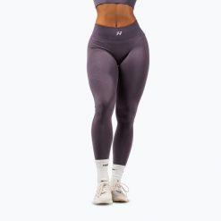 Legginsy treningowe damskie NEBBIA Flow Seamless Maximum Push-Up. Szare legginsy damskie Nebbia, m, bez wzorów, z elastanu, na fitness i siłownię. Za 249.99 zł.