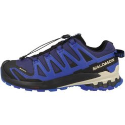 Buty do biegania męskie Salomon Xa Pto 3d V9 Gtx. Niebieskie buty sportowe męskie Salomon, z materiału, bez zapięcia, do biegania. Za 729.00 zł.