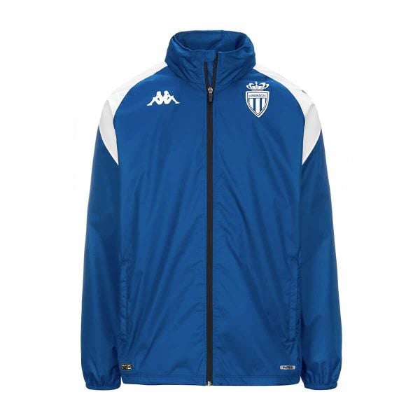 Kurtka wodoodporna AS Monaco Pro 7 2023/24. Białe kurtki męskie Kappa, xl, z aplikacjami, z materiału, na fitness i siłownię. Za 233.20 zł.