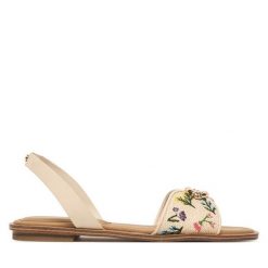 Sandały Aldo. Brązowe sandały damskie Aldo, bez wzorów, bez obcasa, na płaskiej podeszwie, bez zapięcia. Za 249.99 zł.