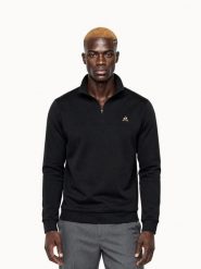 Bluza Le Coq Sportif. Niebieskie bluzy sportowe męskie le coq sportif, l, bez wzorów, z materiału, bez kaptura, do biegania. Za 640.50 zł.