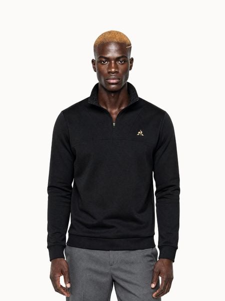 Bluza Le Coq Sportif. Niebieskie bluzy męskie le coq sportif, l, bez wzorów, z materiału, bez kaptura, do biegania. Za 703.80 zł.